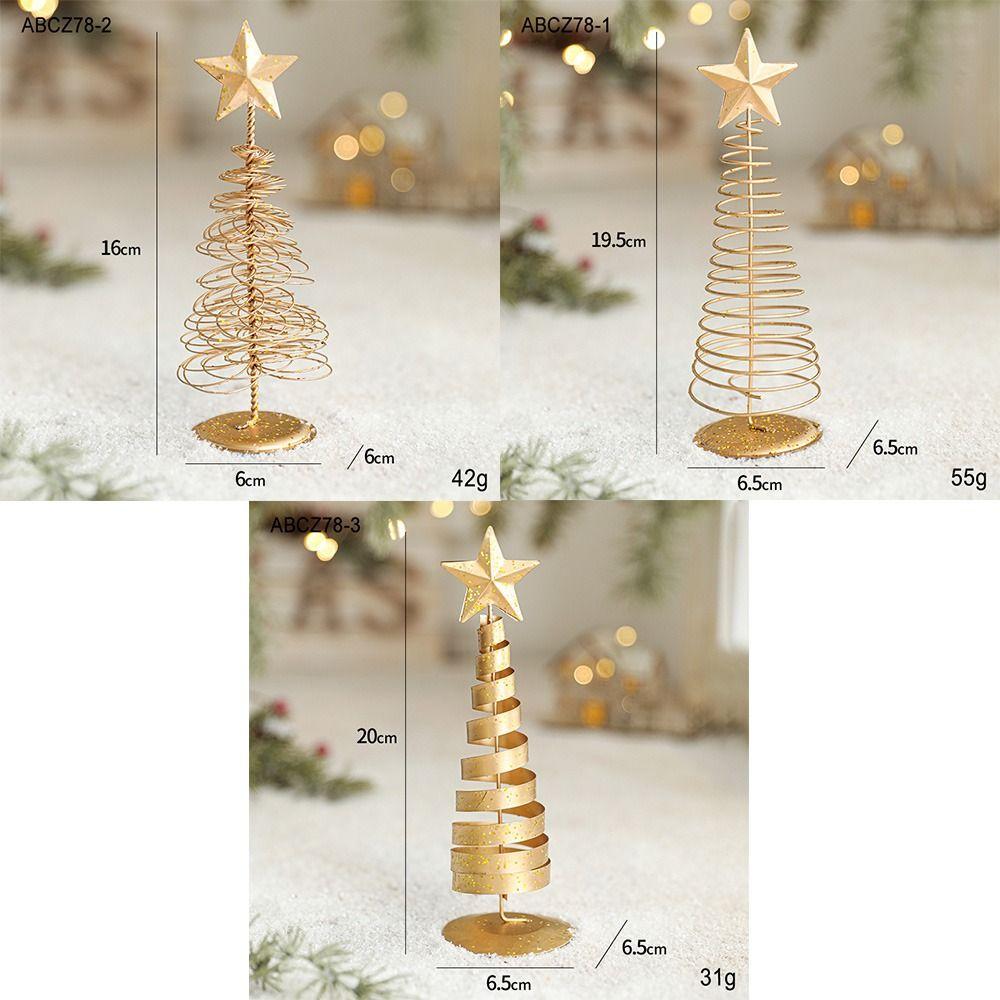 Goldener Weihnachtsbaumspitzenstern Eisen Metall Weihnachtsbaum Hochwertige Weihnachtsbaumschmuck
