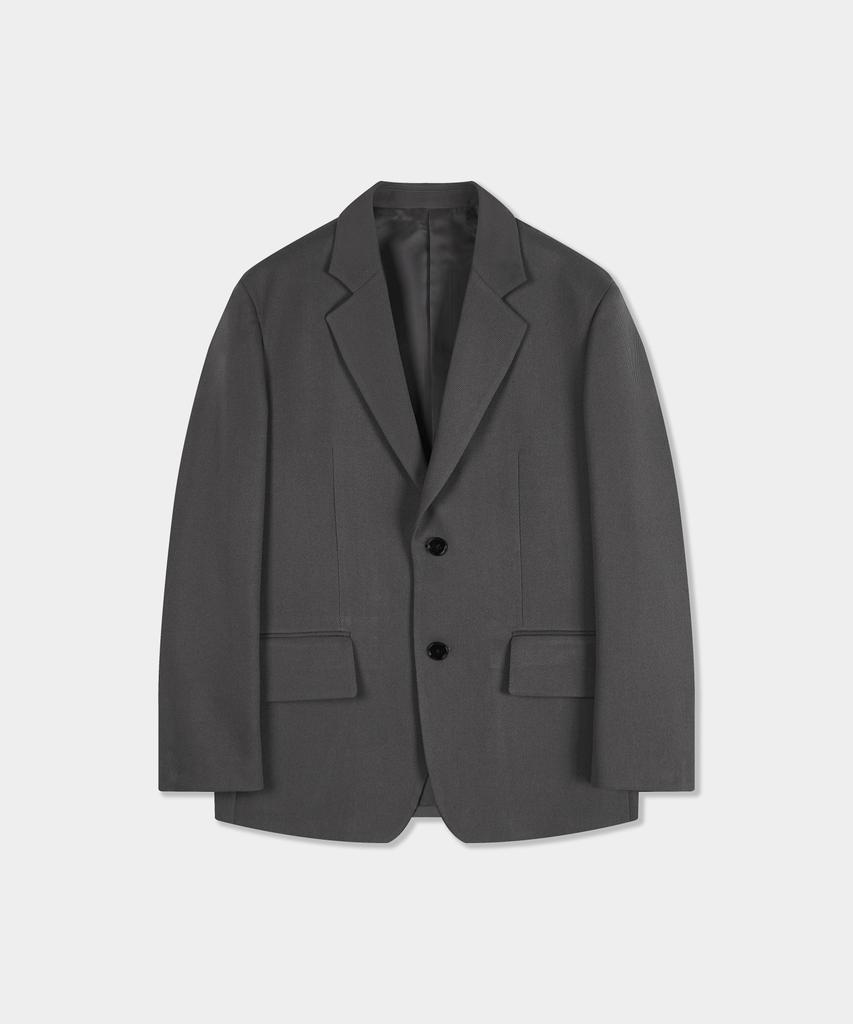 Birbante Twill Setup Blazer Jacket - Grey