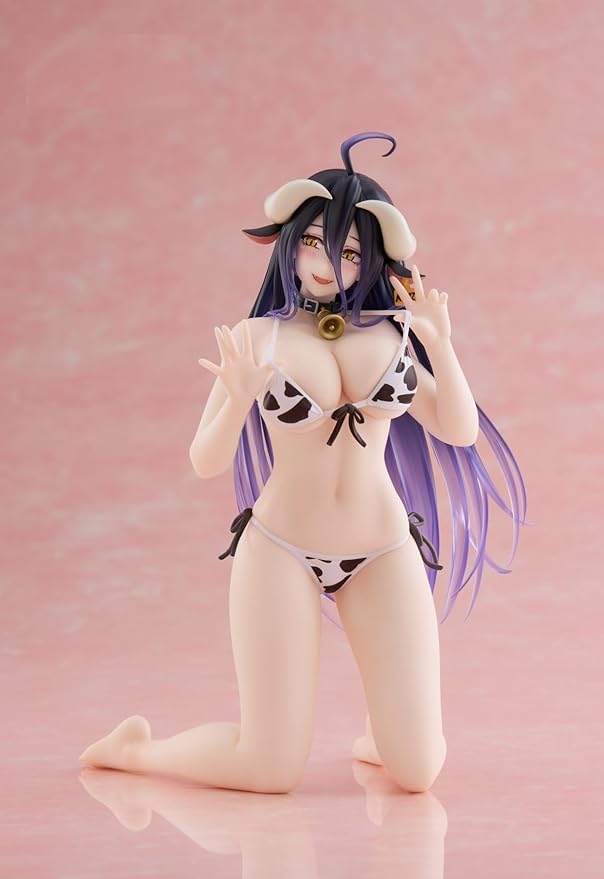 Overlord Desktop Cute Figure Albedo Cow Print Swimsuit Ver. 1 Type Official Approx. 13cm