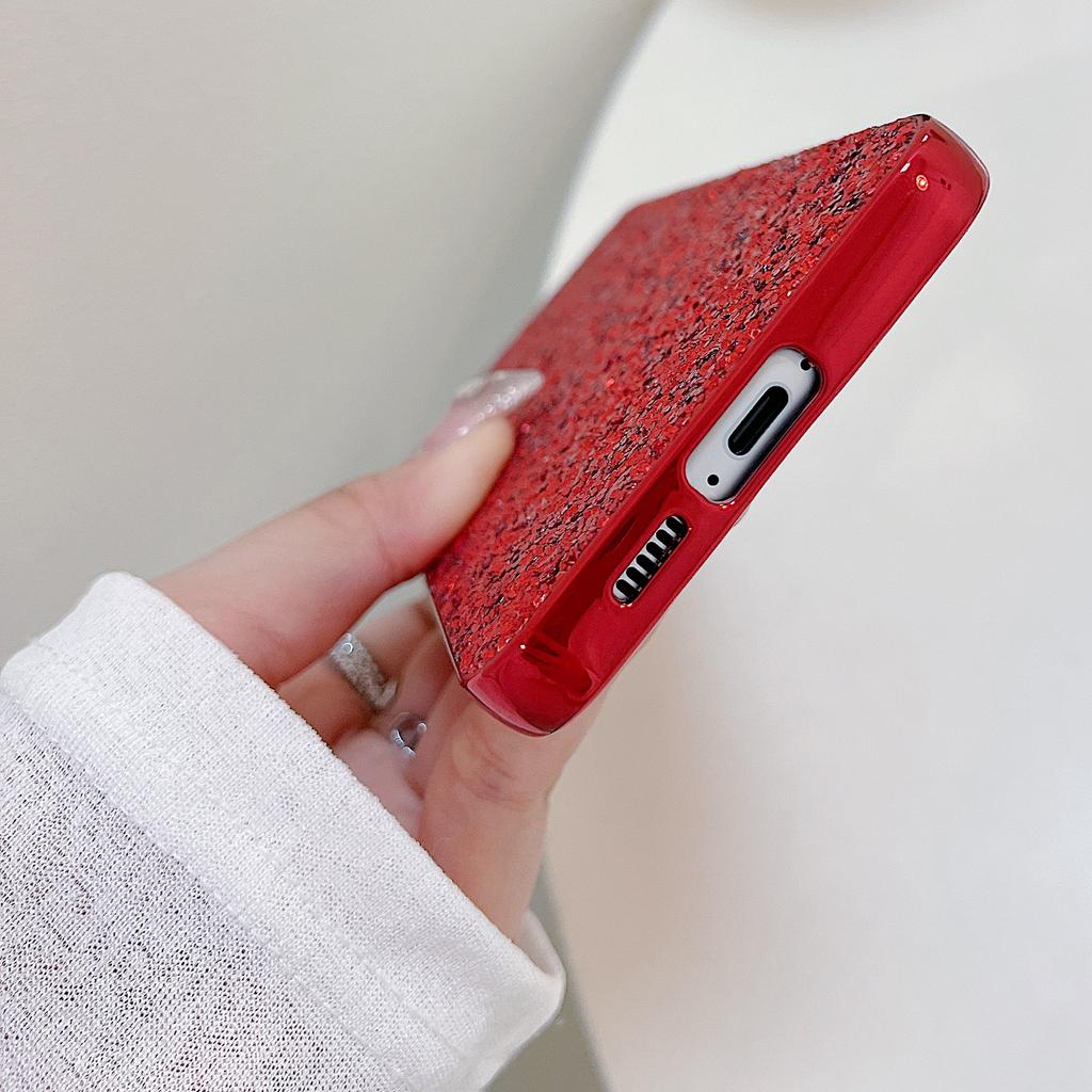 For Samsung Galaxy S24 FE Case TPU+PC Sparkling Glitter Phone Back Cover