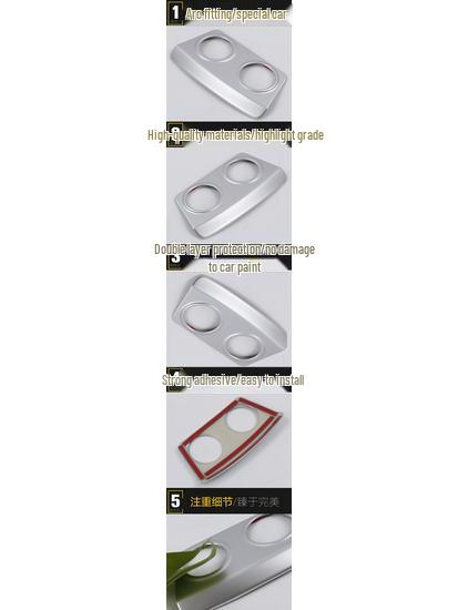 KX5 Center Console Cigarette Lighter Decorative Frame & Ashtray Panel Sticker for 16 Models
