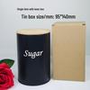 Eco-friendly Round Iron Can with Bamboo Lid for Coffee, Tea, or Sugar Storage