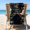 Ultra-Soft Beach Towel with Sherlock Holmes Theme,Ideal for Pool - Camping, Diving - Perfect Travel Essential, Vibrant Beach Towel.