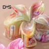 Women Hair Clip Candy-Colored Flower Styling Hair Claw Plastic Back Head Shark Hair Clip Hair Styling Tool