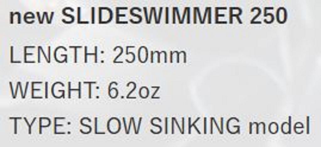 Deps New Slide Swimmer 250 Slow Sinking Jointed Lure 19 (8199)