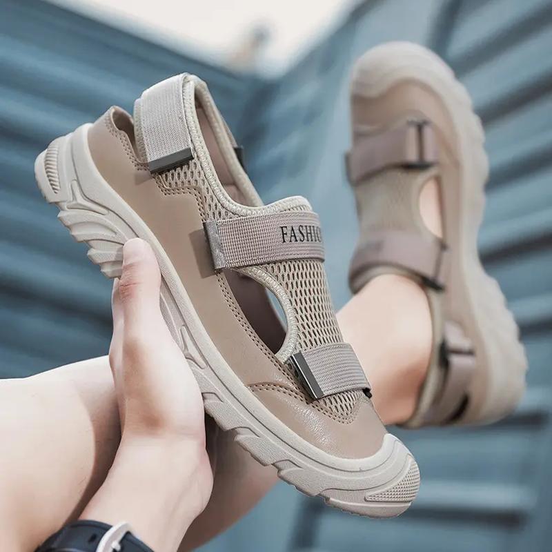 Summer Simple and Comfortable Men's Sandals Fashion All-match Breathable Beach Shoes Outdoor Non-slip Walking Male Casual Shoes