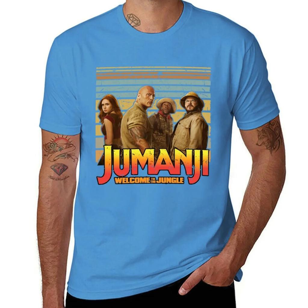Jumanji T-Shirt Oversizeds for a Boy Anime Figures Vintage T Shirt Men
