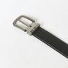 Daks Black Buckle Dd Logo Embossed Calfskin Belt Dbbe4f045bk