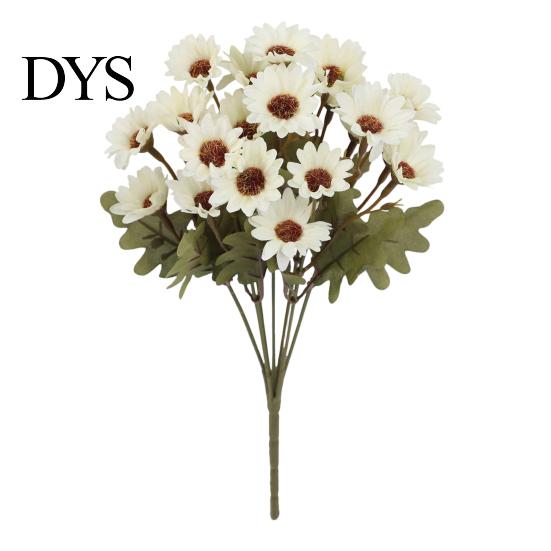 Reusable Artificial Floral Centerpieces Daisy Flowers, Realistic Plastic Arrangements, Faux Flower Bouquet, Lifelike Flowers for Home Decor