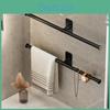 Towel Hanger 354555cm Rack Towel Bath Towel Holder Wall Hanging Towel Bars Aluminum Bathroom Shelf Kitchen Storage Rack