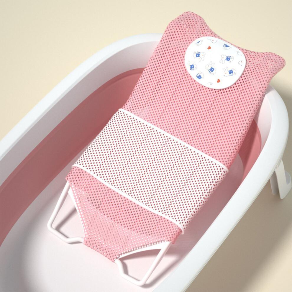 Universale Baby-Badewannen-Netzständer, verstellbar, Rosa, rutschfest