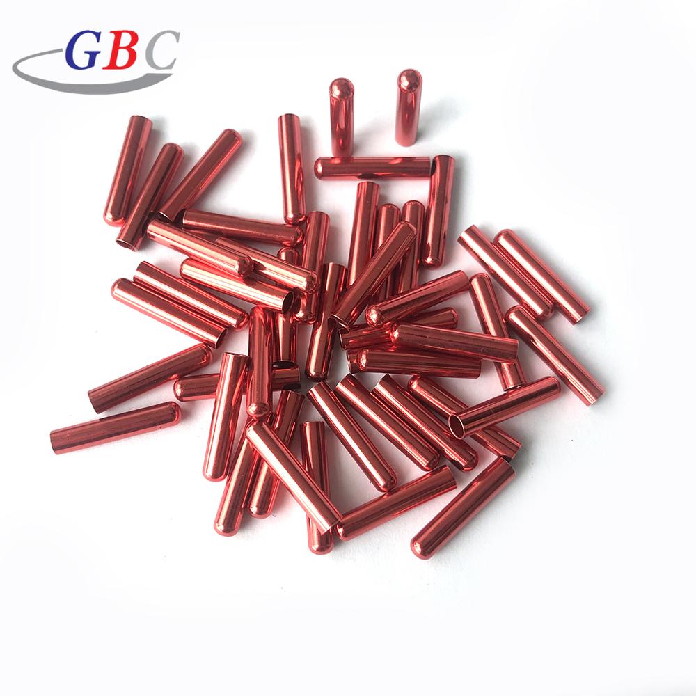 Neue Mode Hohe Qualität 4*20mm Messing Kordelspitze für Schnürsenkel und Metallkopf Kapuze Metallspitzen Berühmte Marke Verwendet Kordelspitze