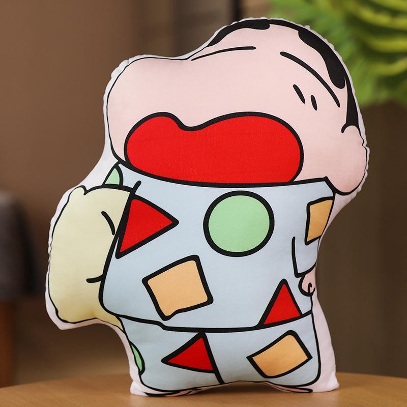 

Crayon Shin-chan Double-Sided Plush Pillow - Cute Cartoon Anime Cushion for Dorm Rooms Small 45cm
