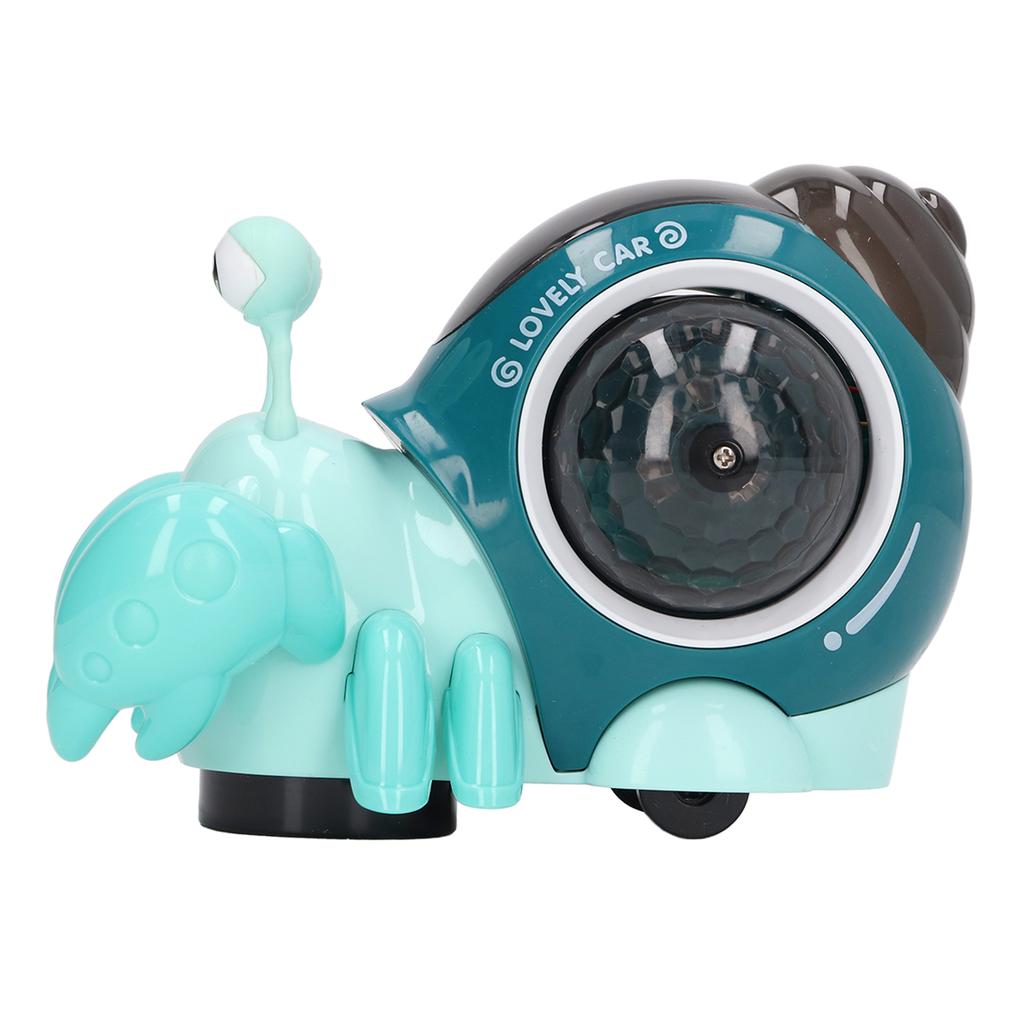 Crawling Snail Baby Toy with Music 3D Lights Interactive Early Educational for Kids Infants Blue