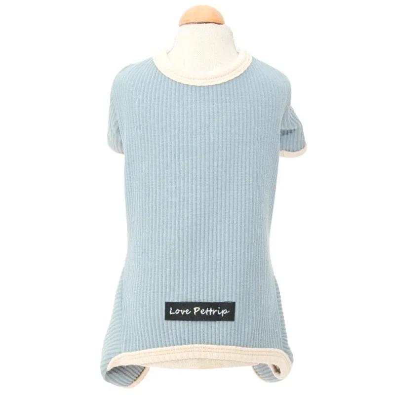 

Pet Dog Sleepwear Pajamas Jumpsuit Autumn Winter Dog Clothes Puppy Overalls Small Dog Costume Shirt Pyjama Pet Clothing Outfit S синий