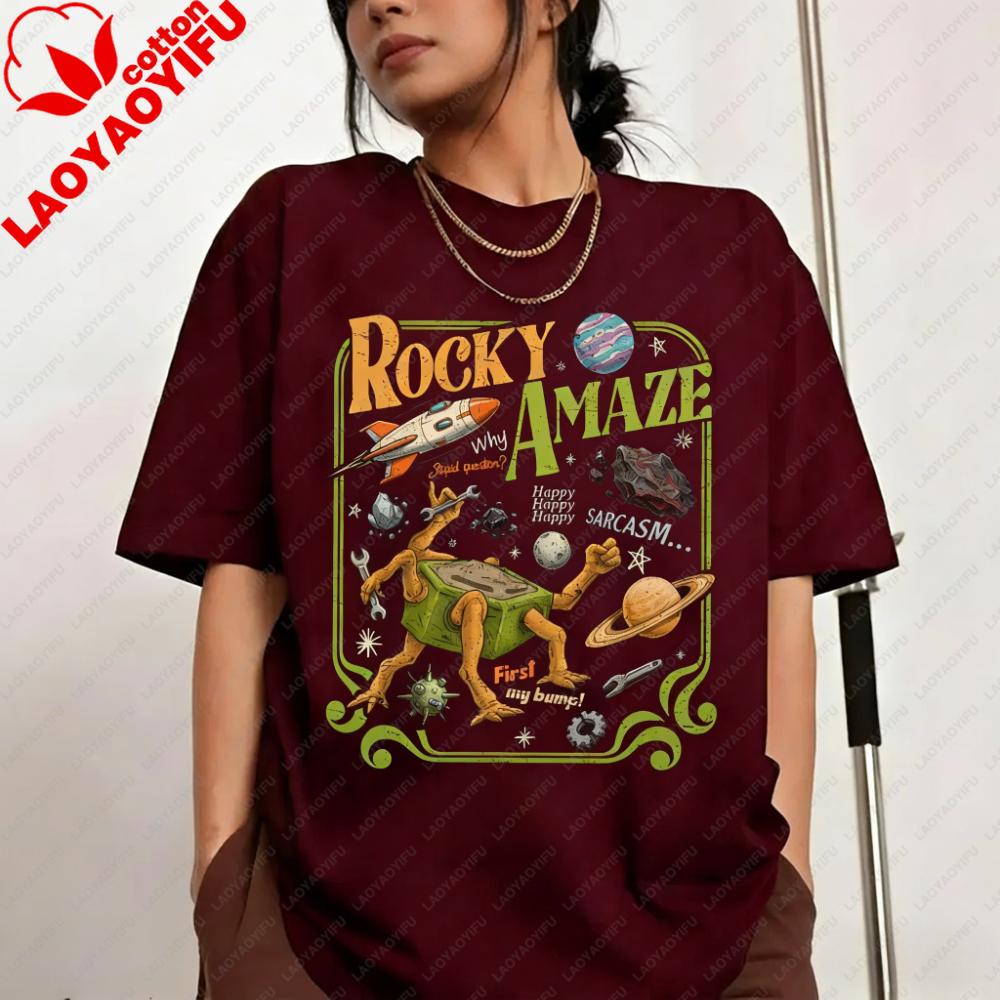 Rocky Amaze Project Hail Mary Shirt SciFi Space Novel Fan Tee Funny Book Lover Graphic TShirt Fashion Unisex Unisex Cotton Tops