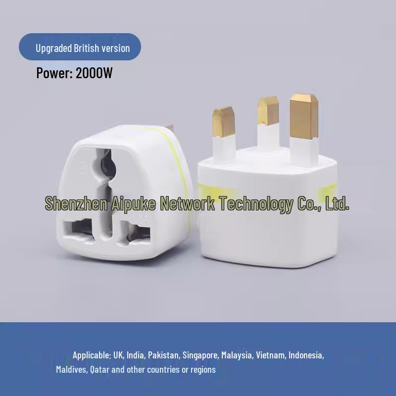 Pure Copper Universal Adapter Plug: UK, EU, US to Australia/Germany Standards