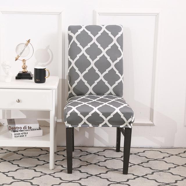 Spandex Seat Chair Cover Removable Slipcover Anti -Dirty Kitchen Cover For Banquet Wedding Dinner Restaurant Housse De Chaise 1pc for Home