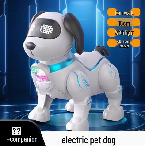 Electronic Walking & Light-Up Toy Dog with Sound Effects for Kids