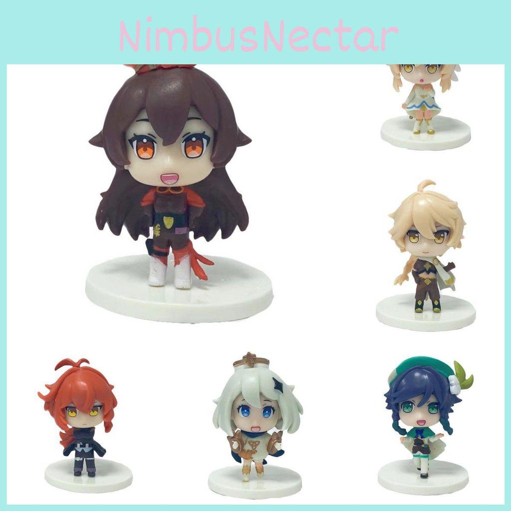 Exquisite 6pcs/set Genshin Impact Action Figures Featuring Klee Paimon And More For Collectors