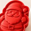 Feiertags-Backformen mit Oberflächenlinien, Neun Weihnachtsfiguren zur Herstellung von gemischten Kuchen und dekorativen Backwaren für saisonale Projekte