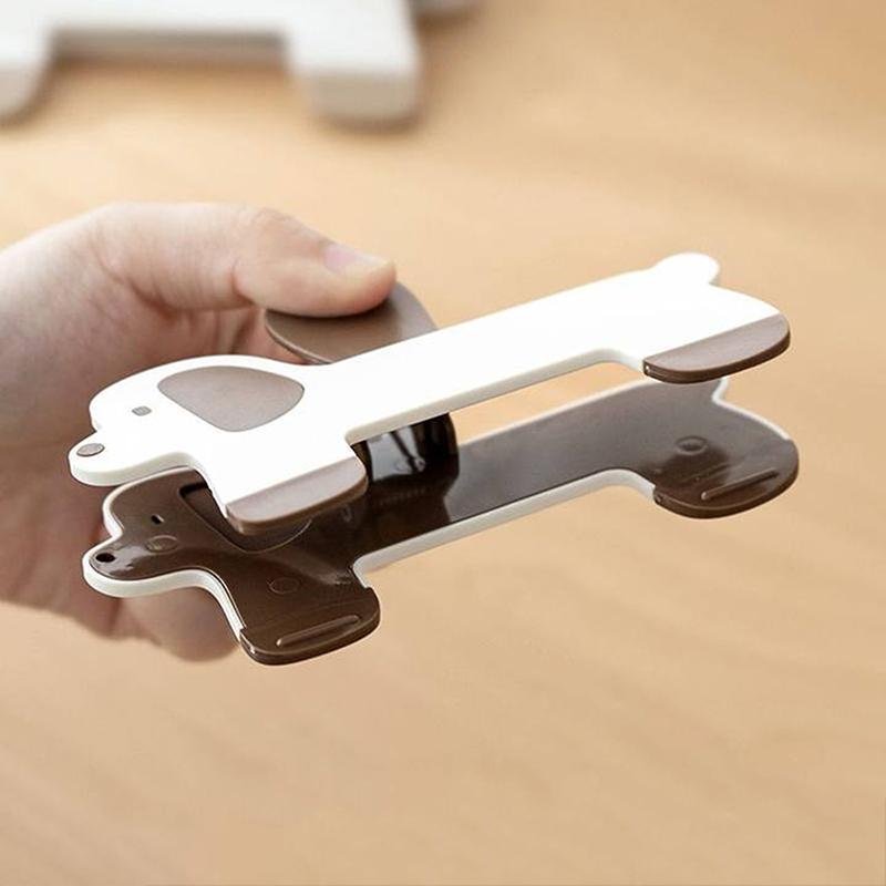 Puppy Shape Plastic Book Clip Simple Reading Auxiliary Fixed Book Clip Bookmark Creative Design Practical Bookstore Note Clip