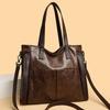 Retro Women Shoulder Bag New Large Capacity Handbags Soft Leather Crossbody Bag Ladies Bucket Bags