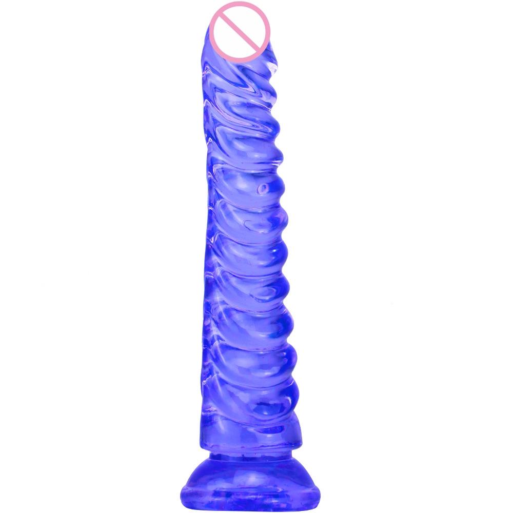 Cheap 5 Colors Small Transparent Suction Cup Jelly Women Erotic Anal Sex Toys Soft Clitori Vaginal Masturbators Penis