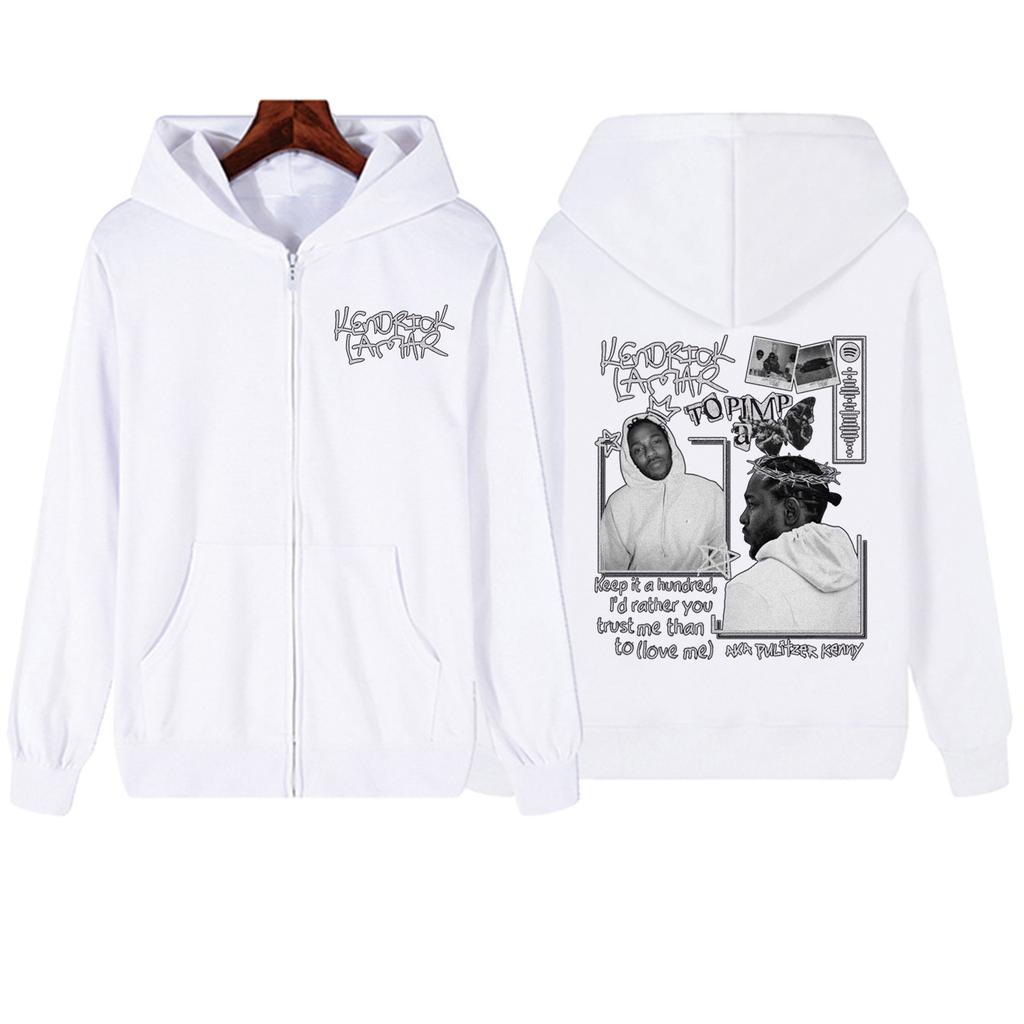 Kendrick Lamar  Zipper Hoodie  Harajuku Pullover Tops