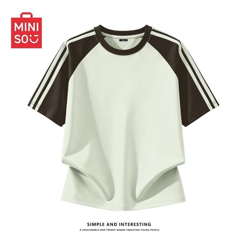 MINISO Women's 2026 Summer Raglan Cotton T-Shirt