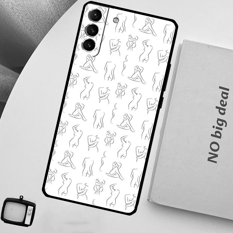 Sexy Nude Women Art Phone Case For Samsung Galaxy S25 Ultra S20 S21 S22 S23 Plus S9 S10 S25 FE S24 Ultra Cover
