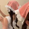 Lace Triangle Hair Scarf Headband  Countryside Style Innovative Design Lotus Leaf Edge Mesh Sweet Girls Hair Accessories Gift