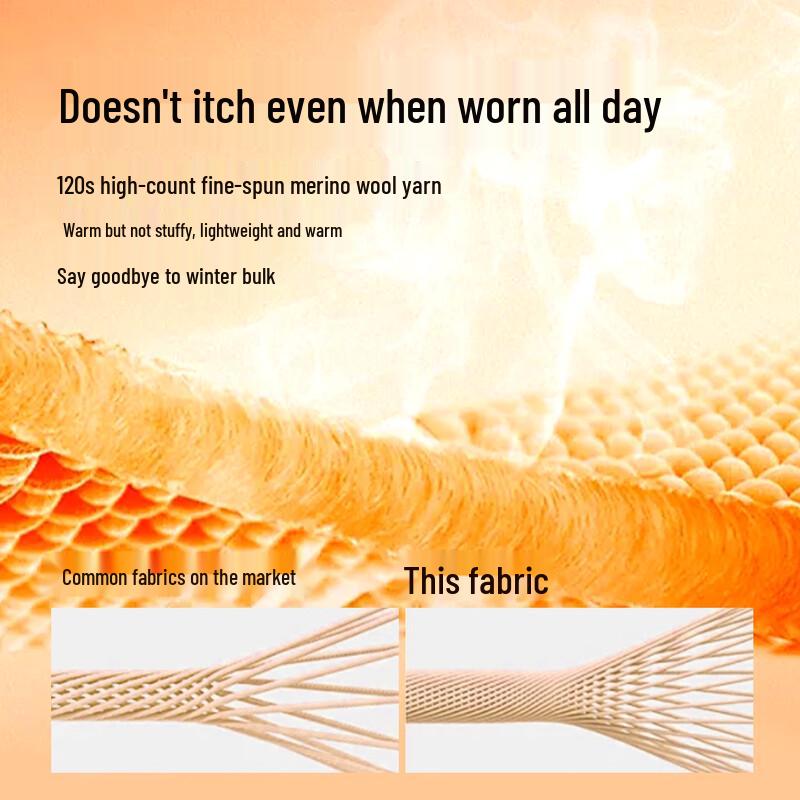 Hengyuanxiang Women's 100% Pure Wool V-Neck Cardigan