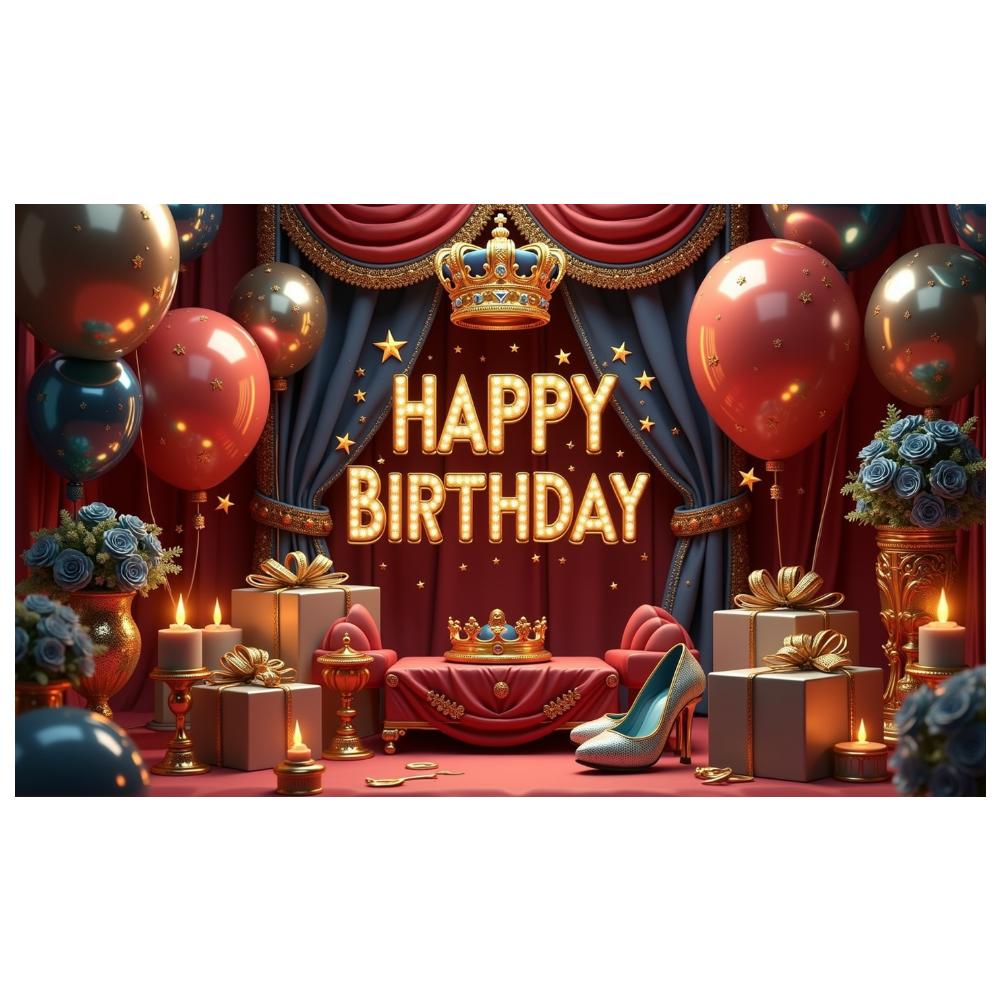 Premium Material Birthday Decoration Party Banner Event Banner for Event Decoration Floral Theme Party Wedding Celebration