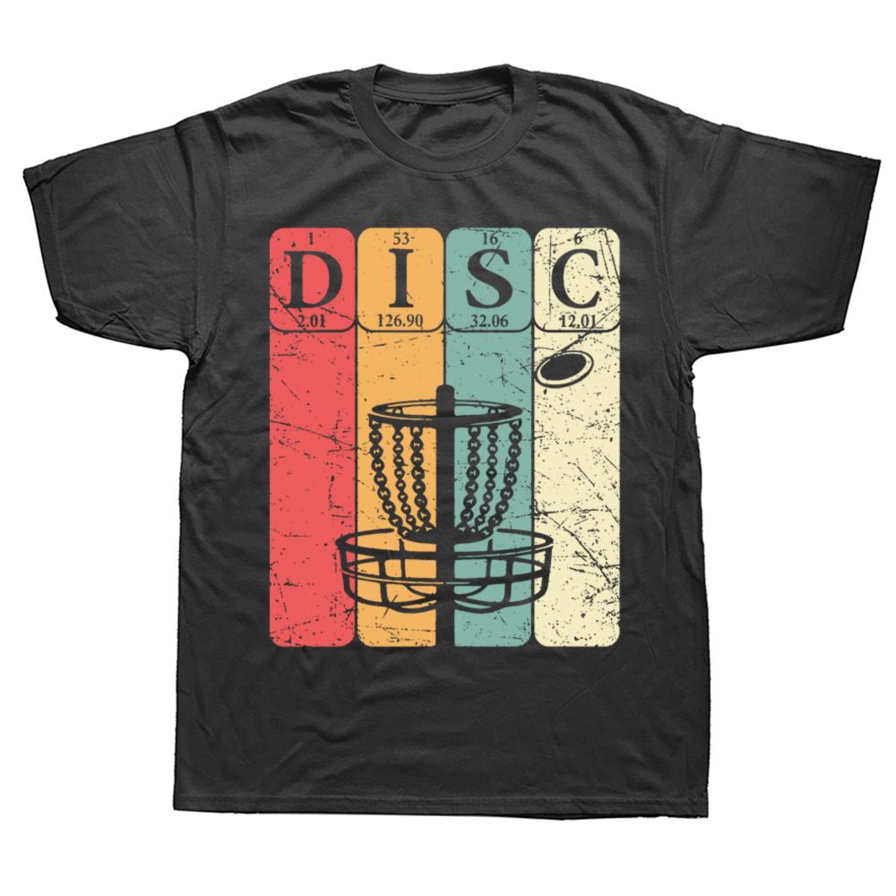Disc Golf Periodic Table Player Vintage T Shirts Summer Graphic Cotton Streetwear Short Sleeve Birthday Gifts Tshirt Men