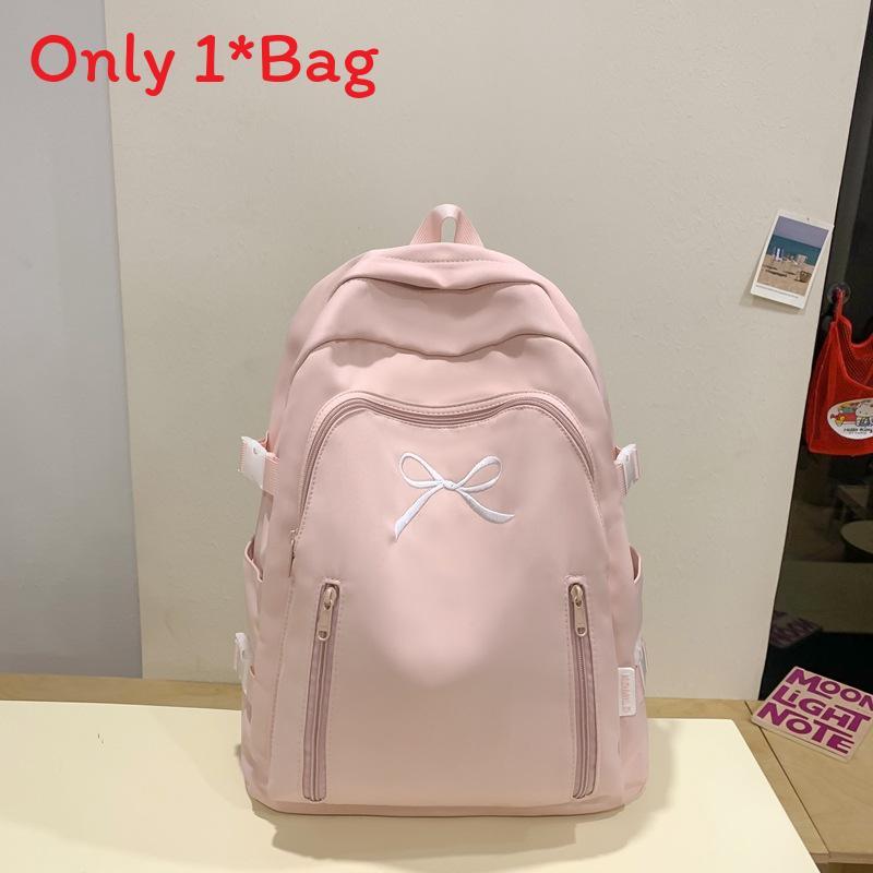 Nylon School Backpack With Comfortable Shoulder Straps For College Students