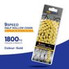 Ultraleichte 9 10 11-Gang-Fahrradkette, halbvoll hohl, 116L, Silber/Gold, Mountain MTB Rennradketten