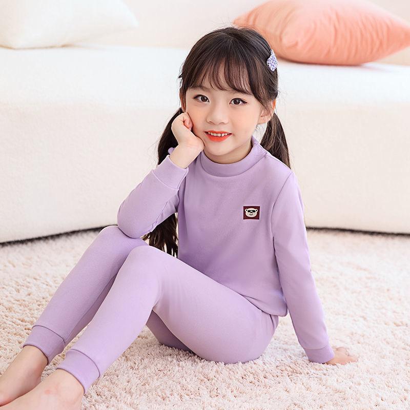 Kids Thermal Underwear Set Boys Girls Autumn Winter Warm Long Johns Base Layer