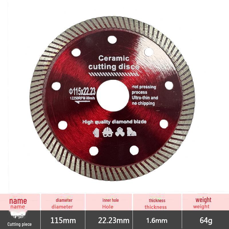 Diamond Tile Cutting Blade for Angle Grinders - Ceramic & Marble Chamfering Slice