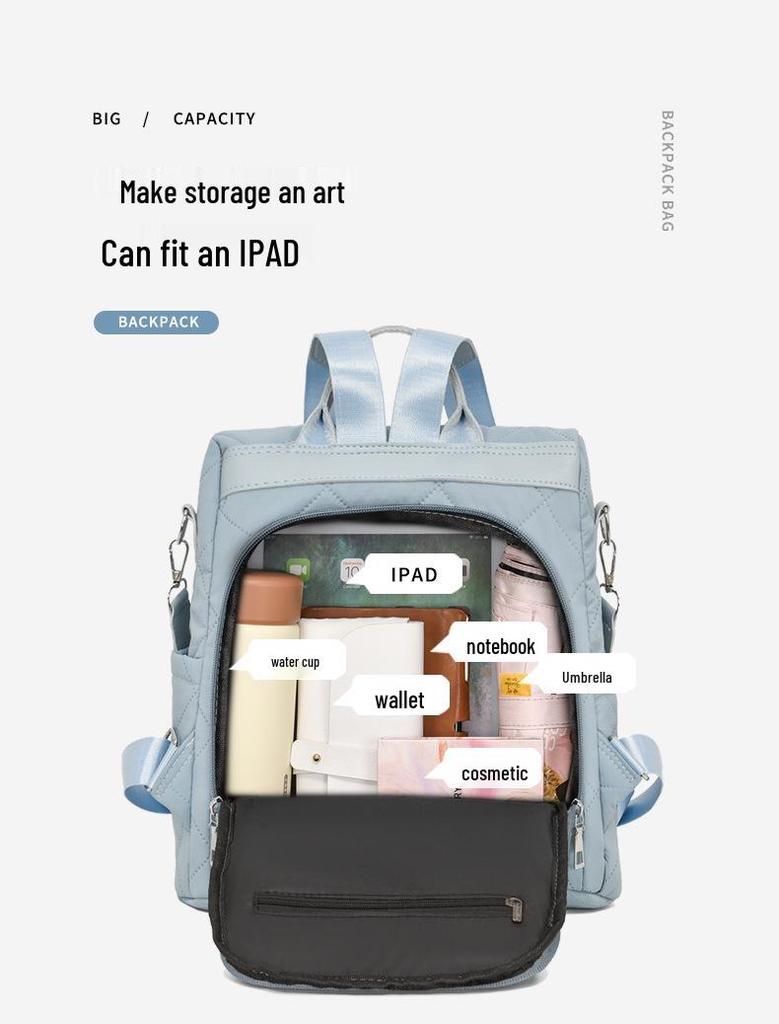 2025 Women's Multi-Use Handbag: Shoulder, Backpack, Crossbody, Plaid Design