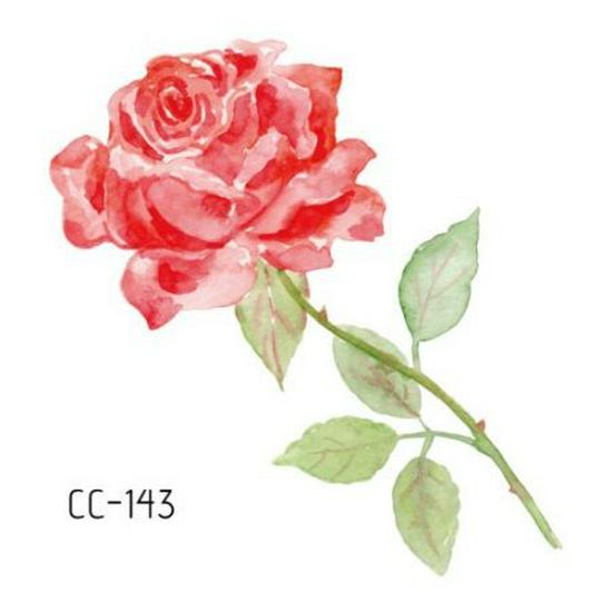 Waterproof Temporary Flower Tattoo Stickers - Fashionable, Beautiful, and Fresh Designs