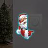 Self Adhesive Switch Decal Christmas Santa Claus Sticker, Glow-in-the-Dark Light Decal, Wall Holiday Party Favors Outlet Socket Decoration Sticker for