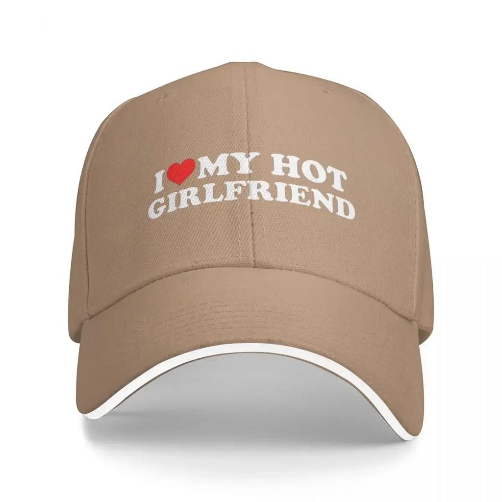 New I Love My Hot Girlfriend I Heart My Hot Girlfriend Cap Casual Baseball Caps Adjustable Hat Hip Hop Summer Unisex Baseball