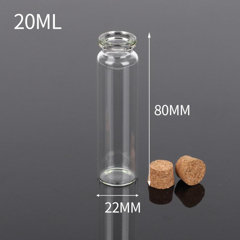 Mini Small Capacity Empty Glass Vial DIY Cork Stopper Wishing Drift Bottle Multi Purpose Household Storage Decoration Products
