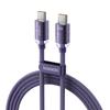Tuqi PD100W Fast Charging Aluminum Alloy Dual Type-C Braided Data Cable for Huawei, Apple, and other 15 Mobile Phones.