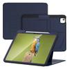 For iPad Air 13 (2025)/(2024) Case with Card Slots PC+TPU+PU U-Shape Stand Tablet Cover