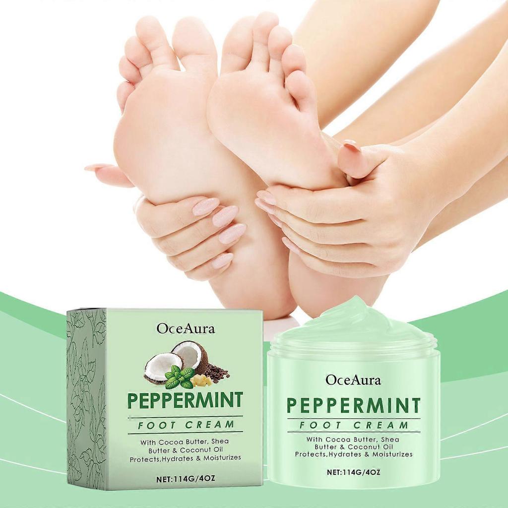 Mint Foot Cream Gently Moisturizes Dry and Rough Feet Hydrating and Moisturizing Exfoliating Cream 114g