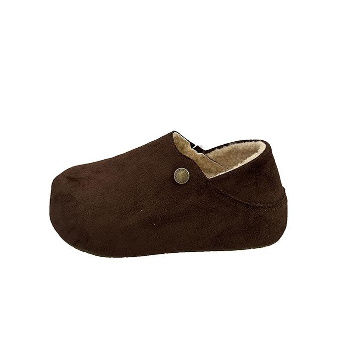 Retro Birkenstocks Fashionable Shoes Women's Spring and Autumn 2025 New Matte Big Head Flat Two Wear Casual Lazy Shoes