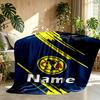 Custom Name Personalized Club America Print Blanket, Home Decor, Bedroom, Sofa, Camping, Couch, Gifts for Birthday Christmas