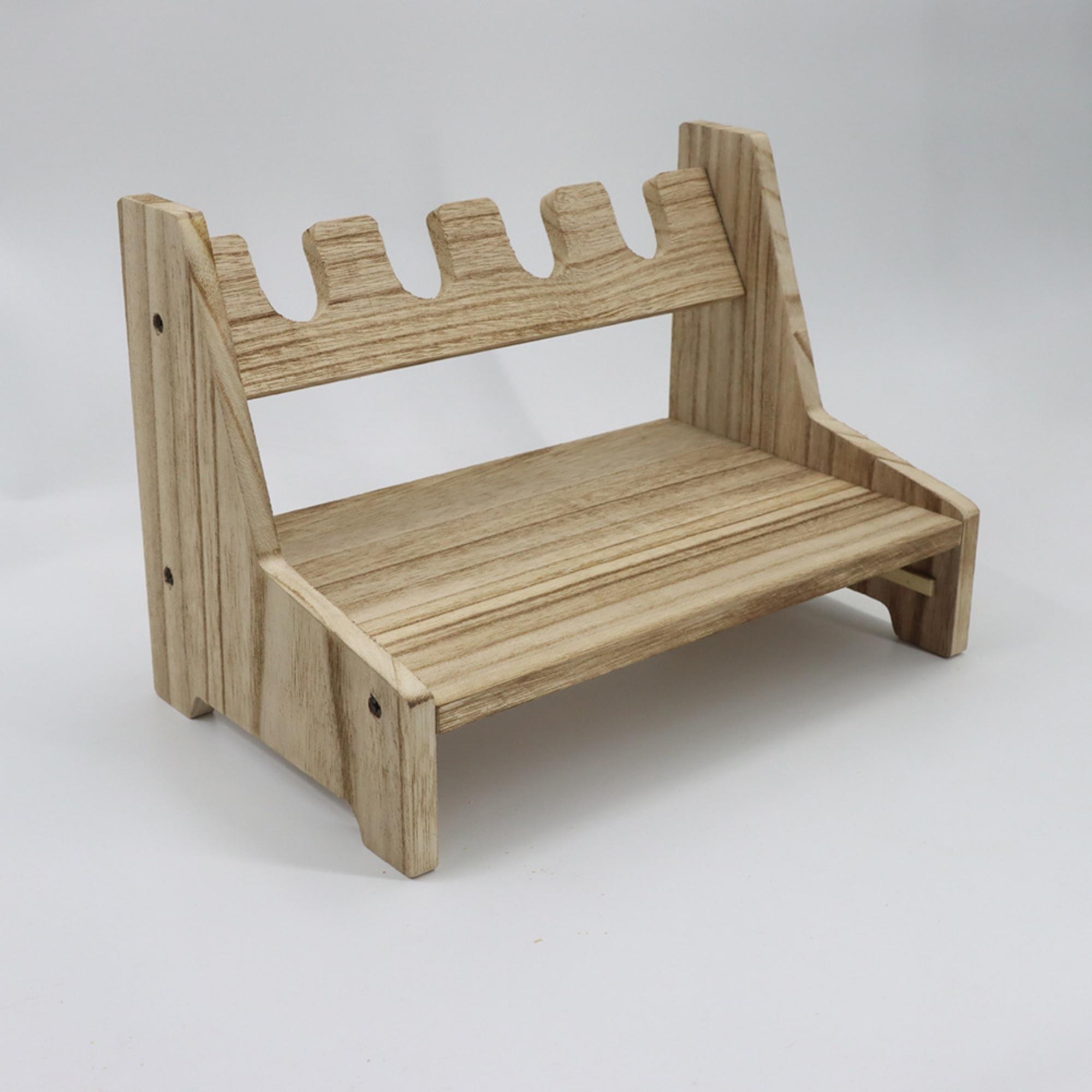 

Стойка для пистолета, сейф для оружия, держатель для пистолета из настоящего дерева, аксессуары для оружейного шкафа, органайзер для оружия в деревенском стиле для тумбочки